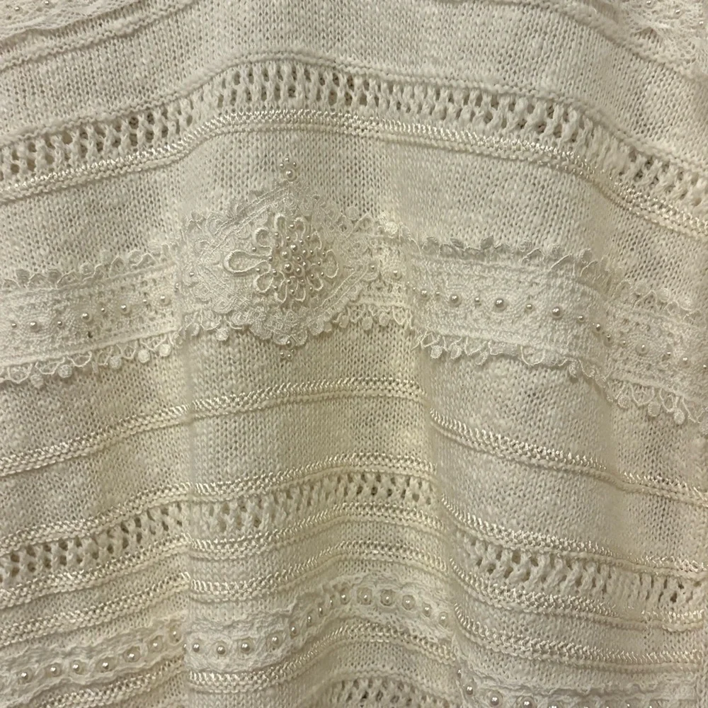 Vintage IB Diffusion  Women's Cream Sweater (m) - Picture 2 of 5